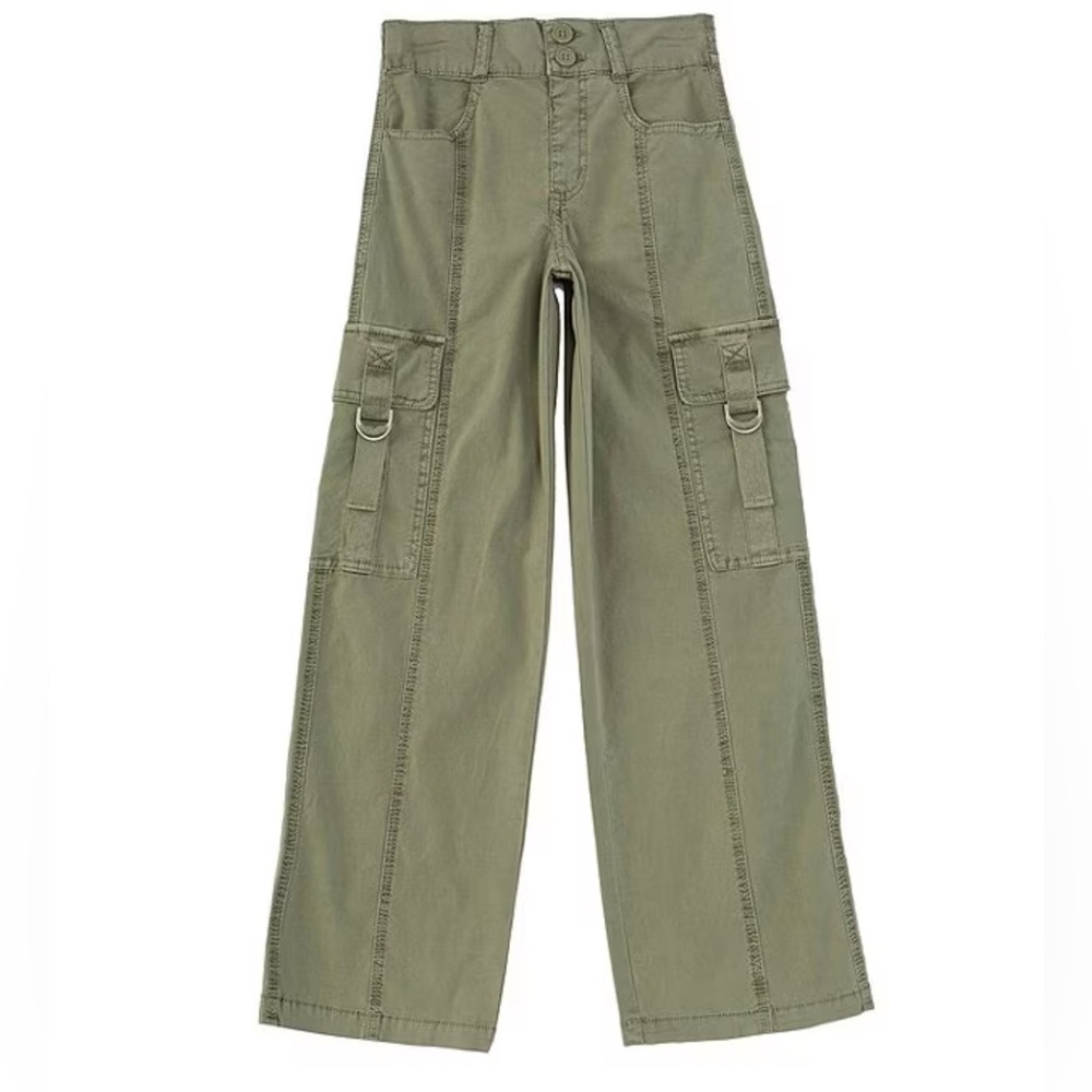 Hippie Girl light Olive Green Cargo Pants